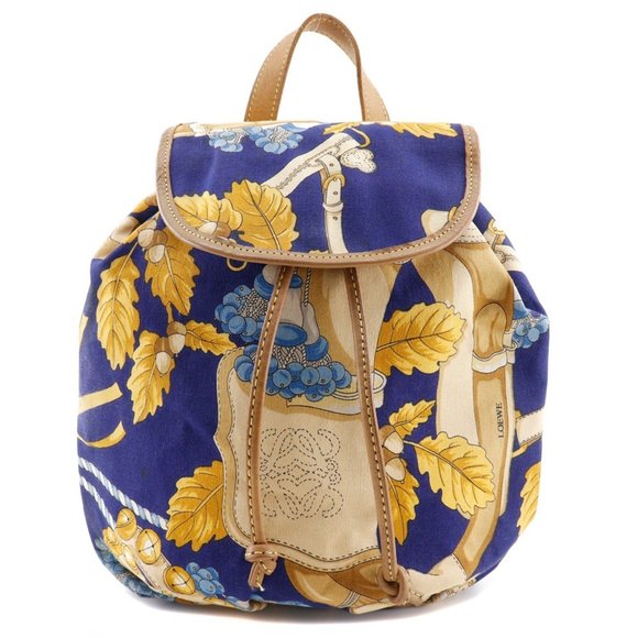Loewe Yellow Canvas backpack - Picture 1 of 10